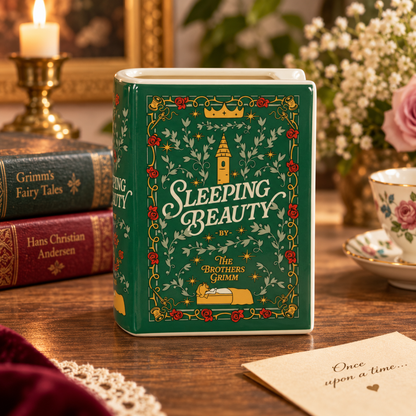 Book Vase: Sleeping Beauty Ceramic Book Vase