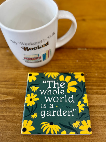 The Secret Garden Ceramic Coaster
