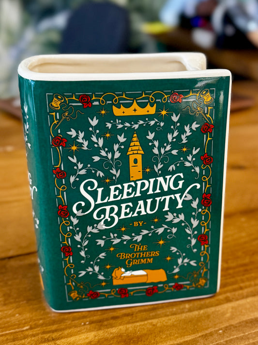 Book Vase: Sleeping Beauty Ceramic Book Vase