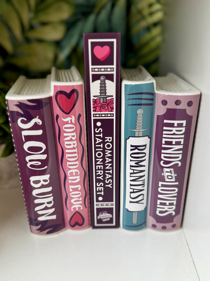 Romantasy Ceramic Bookends Set