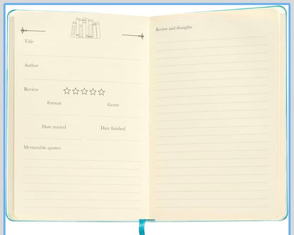 Book Journal | Reading Log & Review Notebook – A5 Book Tracker Notebook for Book Lovers