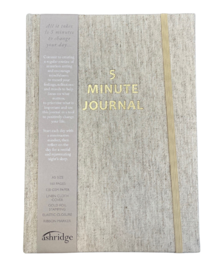5 Minute Journal | Linen Gratitude & Mindfulness Journal