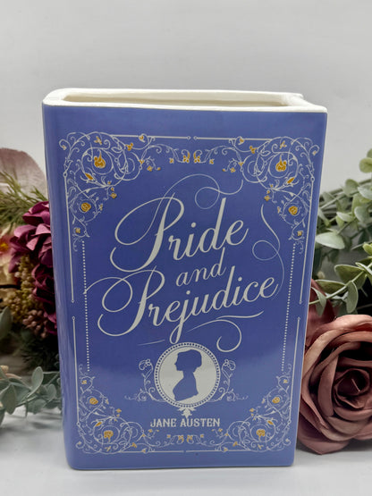 Book Vase: Pride and Prejudice Purple