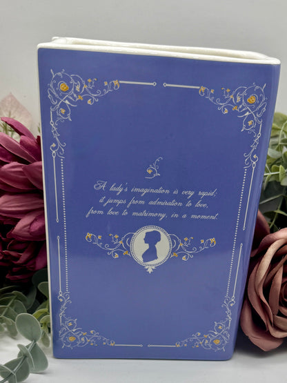 Book Vase: Pride and Prejudice Purple