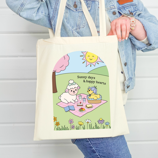 Sunny Days & Happy Hearts Tote Bag