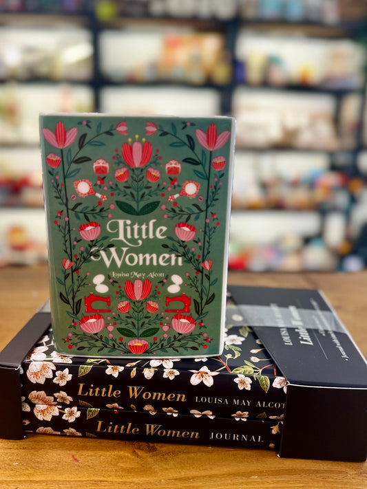 Little Women Book Vase Gift Set | Literary Vase, Classic Novel & Journal Gift