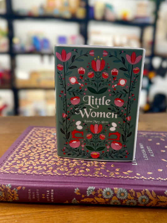 Little Women Book Vase & Luxury Hardback Sprayed Edge Book Gift Set | Louisa May Alcott Book Lover Gift
