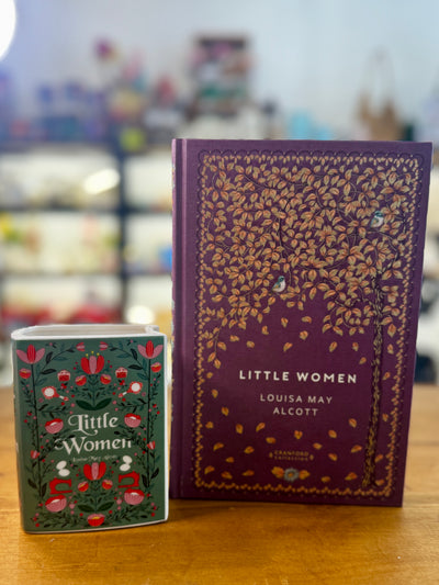 Little Women Book Vase & Luxury Hardback Sprayed Edge Book Gift Set | Louisa May Alcott Book Lover Gift