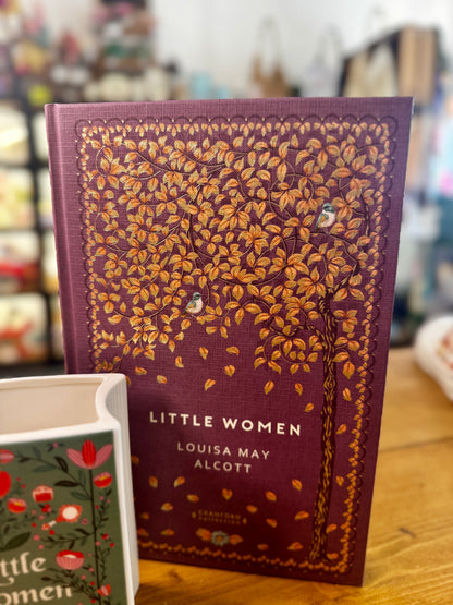 Little Women Book Vase & Luxury Hardback Sprayed Edge Book Gift Set | Louisa May Alcott Book Lover Gift