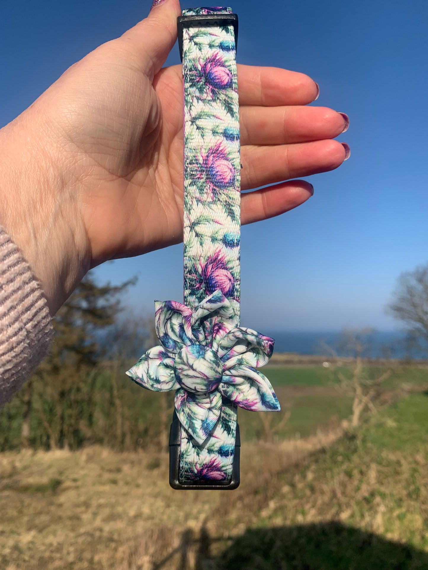 Flower Collar Accessory Bonnie Thistle