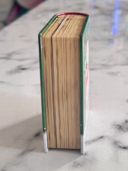 Traditional Christmas Book Tin – Decorative Festive Storage