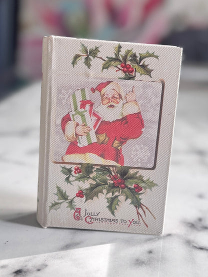 Traditional Santa Claus Book Storage / Gift Wooden Box – 14cm