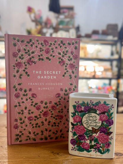 The Secret Garden Book Vase & Luxury Hardback Gift Set | Frances Hodgson Burnett Book Lover Gift