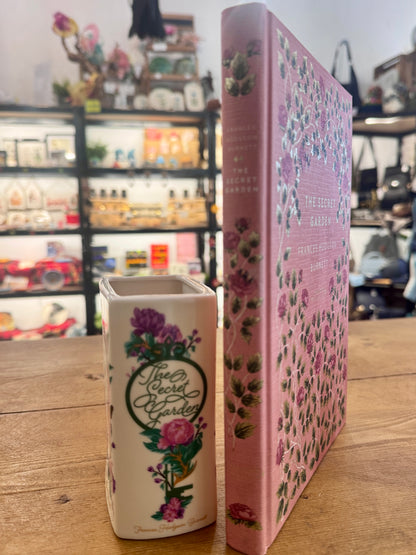 The Secret Garden Book Vase & Luxury Hardback Gift Set | Frances Hodgson Burnett Book Lover Gift