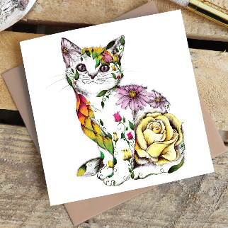 Rosie the Cat Greeting Card
