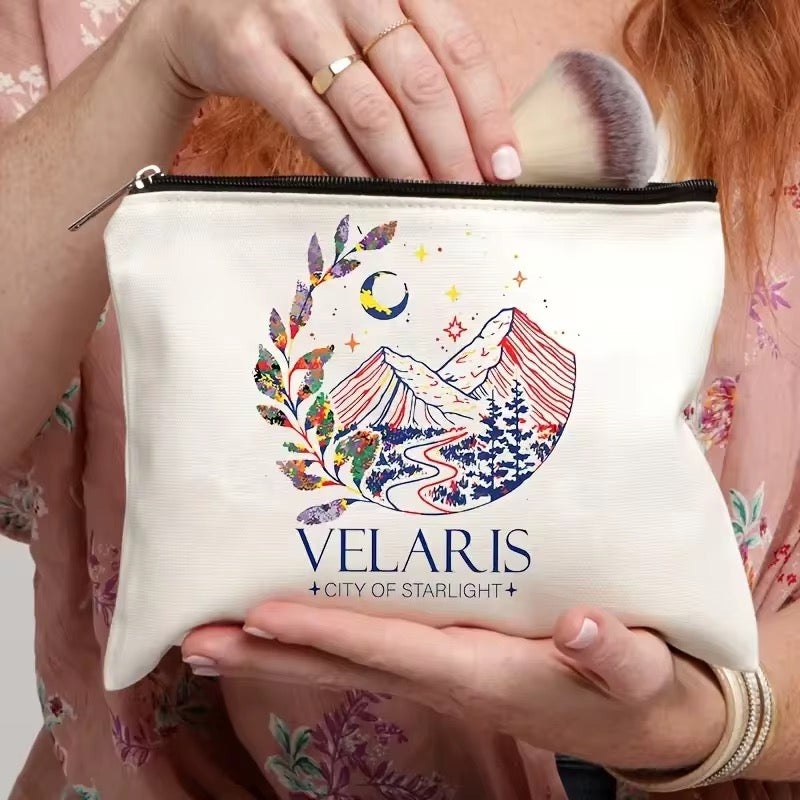 Fantasy Book Lover Makeup Bag Velaris City of Starlight