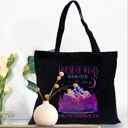 House of Wind Book Club Tote Bag | Fantasy Reader Tote | Valkyrie Reading Room Bookish Bag