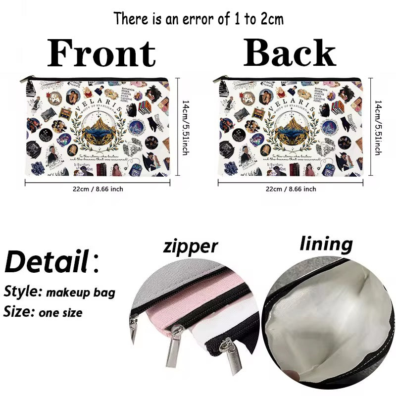 Fantasy Book Lover Makeup Bag