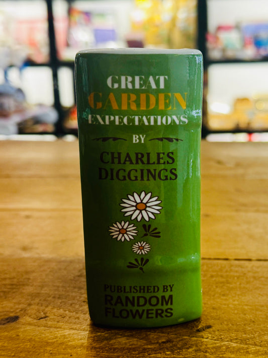 Botanical Book Pen Pot | Mini Plant Pot | Book Lover Desk Decor