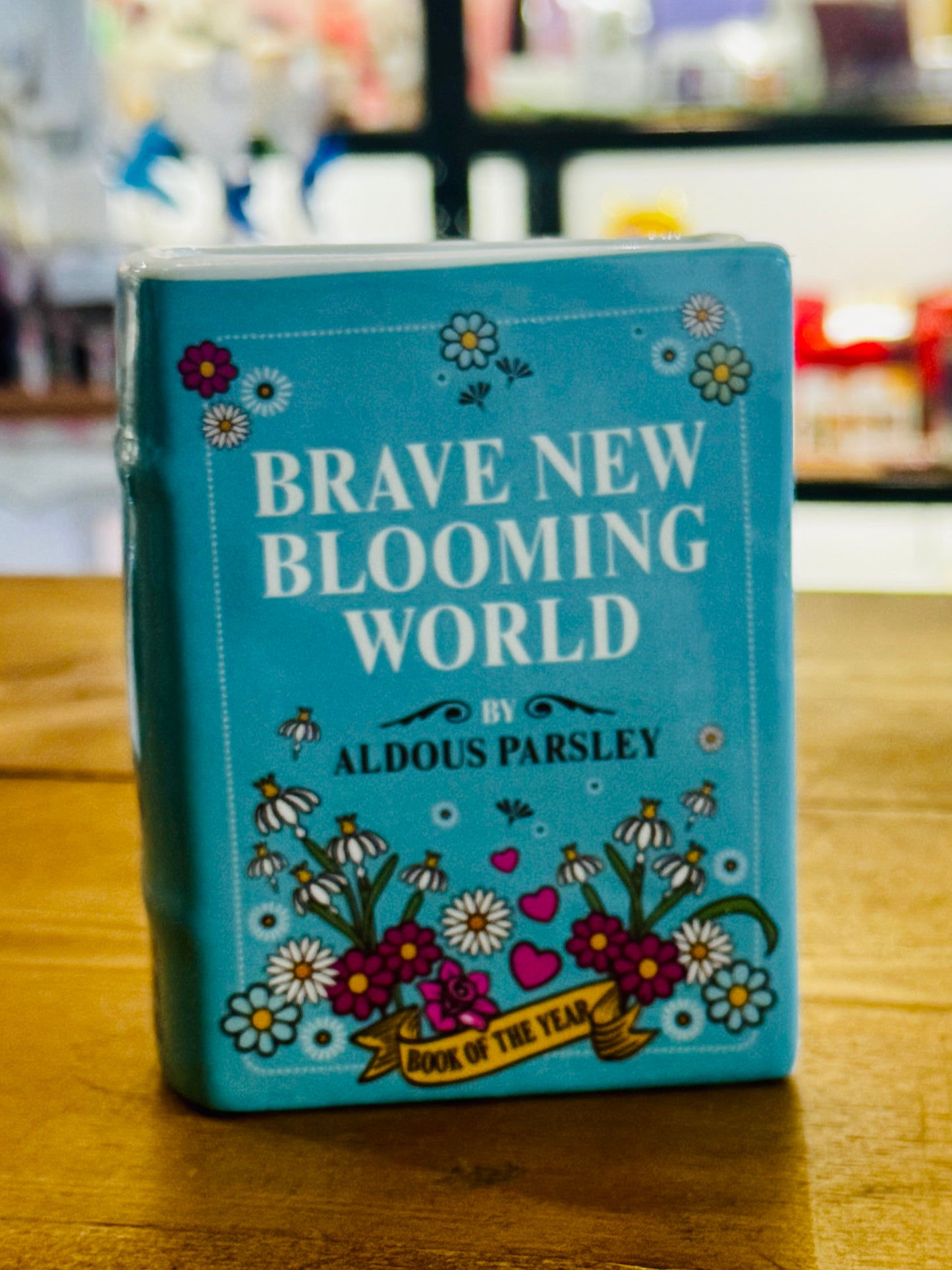 Botanical Book Pen Pot | Mini Plant Pot | Book Lover Desk Decor Brave New Blooming World