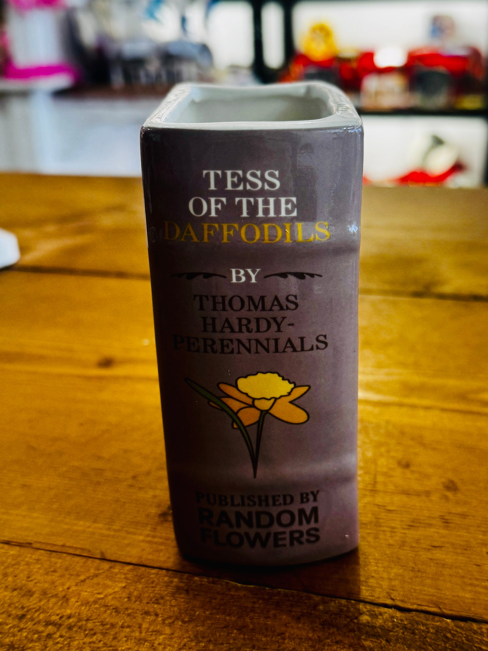 Botanical Book Pen Pot | Mini Plant Pot | Book Lover Desk Decor