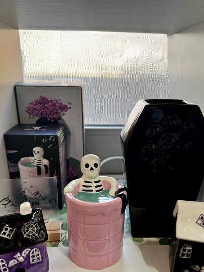 Dead Cool Skeleton Oil Burner | Pink Gothic Summer Home Fragrance