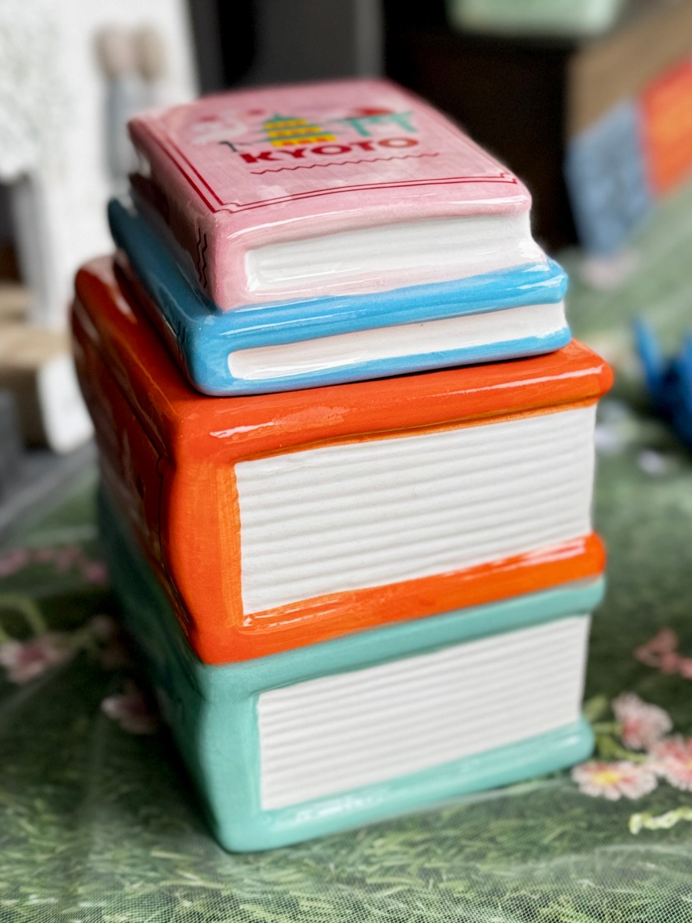 Travel Book Stack: Oil Burner & Wax Warmer | Bookish Home Fragrance Gift