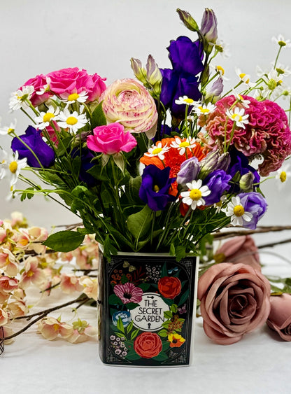 Book Vase: The Secret Garden