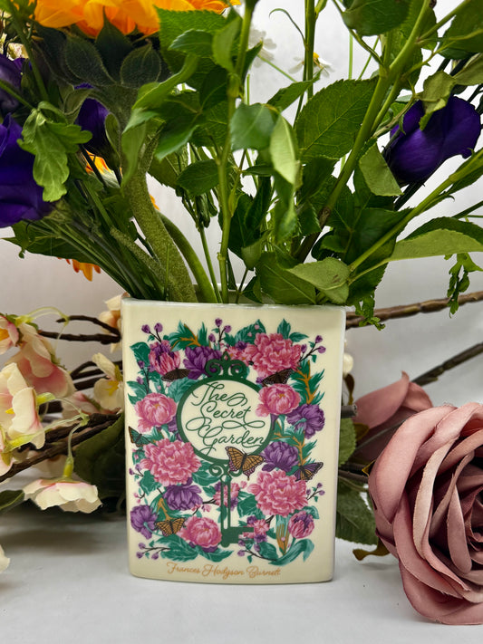 Book Vase: The Secret Garden Pink