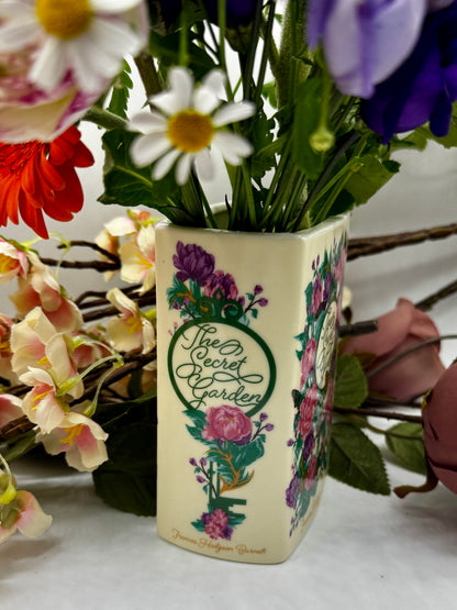 Book Vase: The Secret Garden Pink