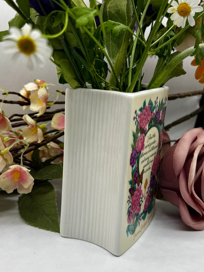 Book Vase: The Secret Garden Pink