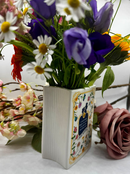 Book Vase: Pride and Prejudice  – Jane Austen Ceramic Book Planter