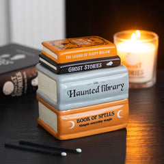 Haunted Library Book Stack Oil Burner & Wax Warmer