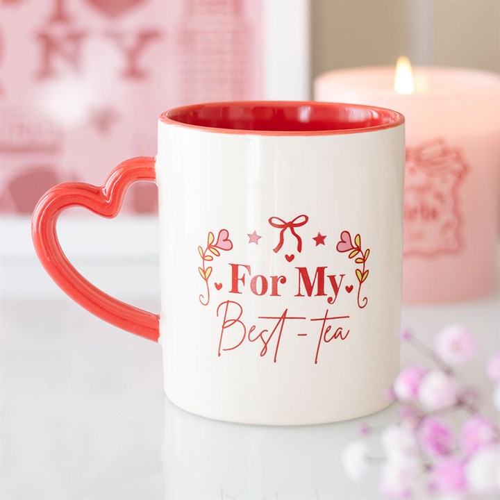 You’re My Best-Tea Heart Handle Mug – Best Friend Gift