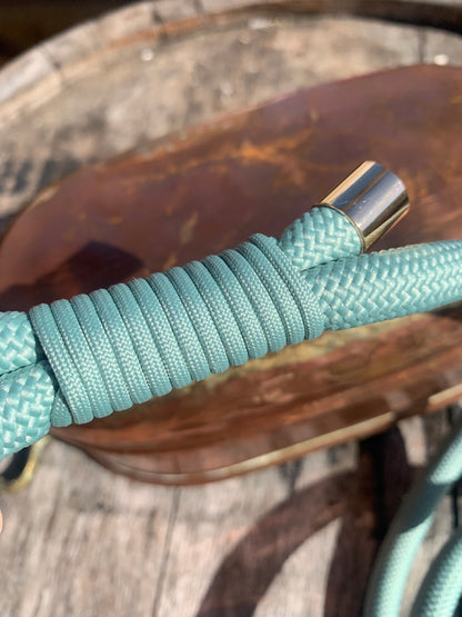 Sage Green Rope Dog Leash Flexible and Lightweight