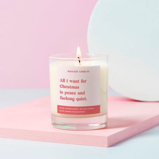 All I Want For Christmas Candle