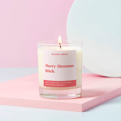 Merry Christmas Christmas B*tch Candle
