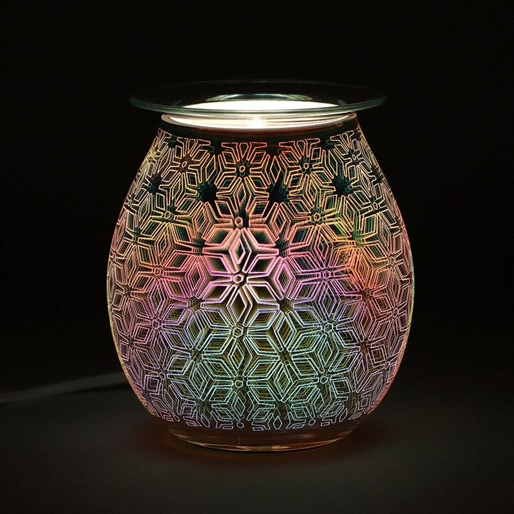 Electric Oil/wax Burner 3D Geometric Flower