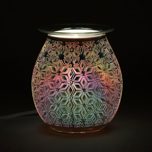 Electric Oil/wax Burner 3D Geometric Flower