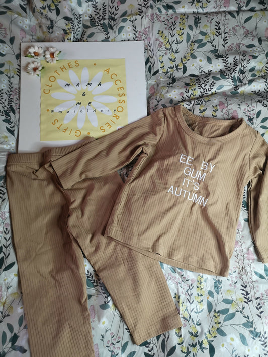 Yorkshire EE by Gum it's Autumn children's lounge wear set