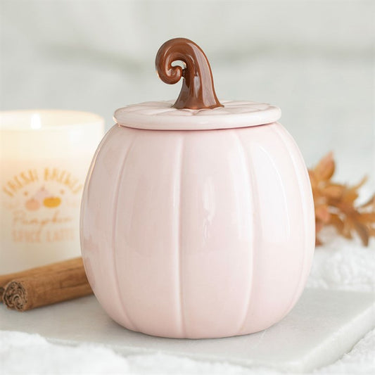 Pink Pumpkin Oil Burner | Autumn Wax Melt Burner & Fall Home Fragrance Decor