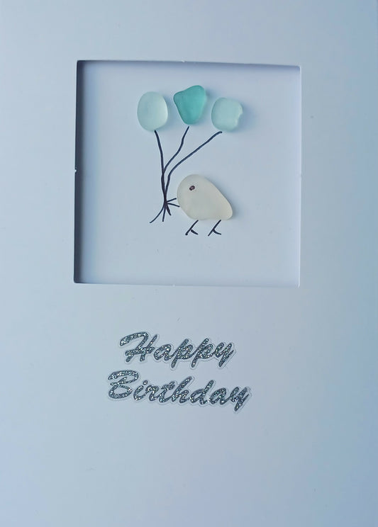 Seaglass Greeting Card - Happy Birthday