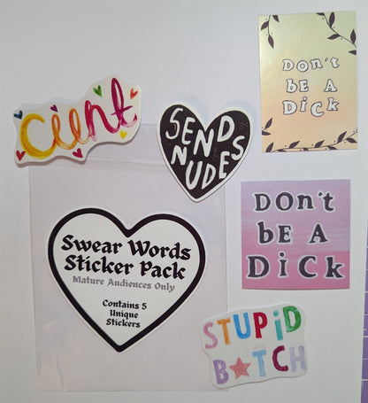 Swear word sticker packs