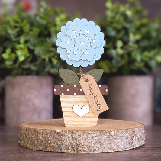 Potted Hydrangea Blue