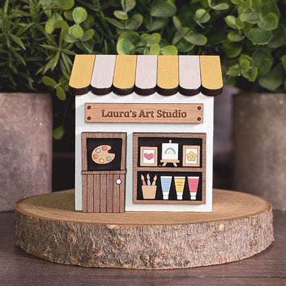 Personalised Art Shop Yellow