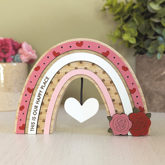 Personalised rose rainbow