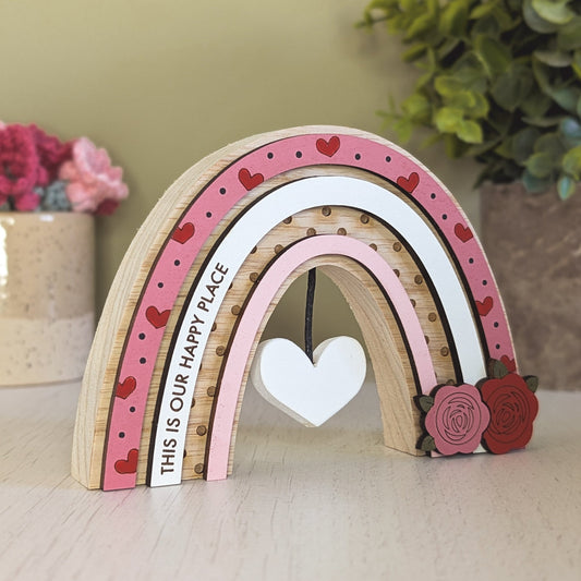 Personalised rose rainbow