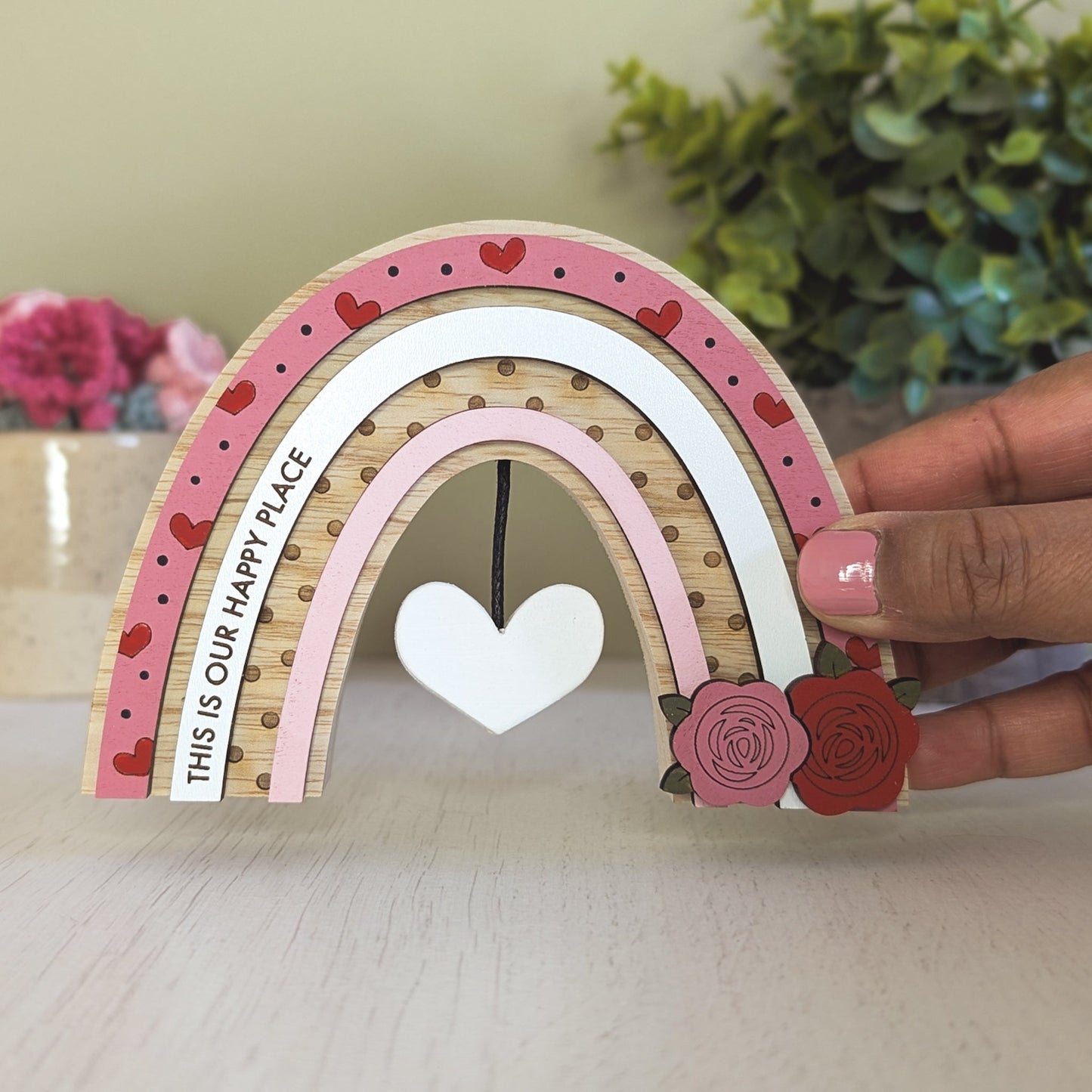 Personalised rose rainbow
