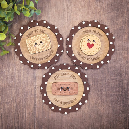 Keep calm and eat a bourbon magnet