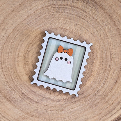 Mini postage stamp - ghost
